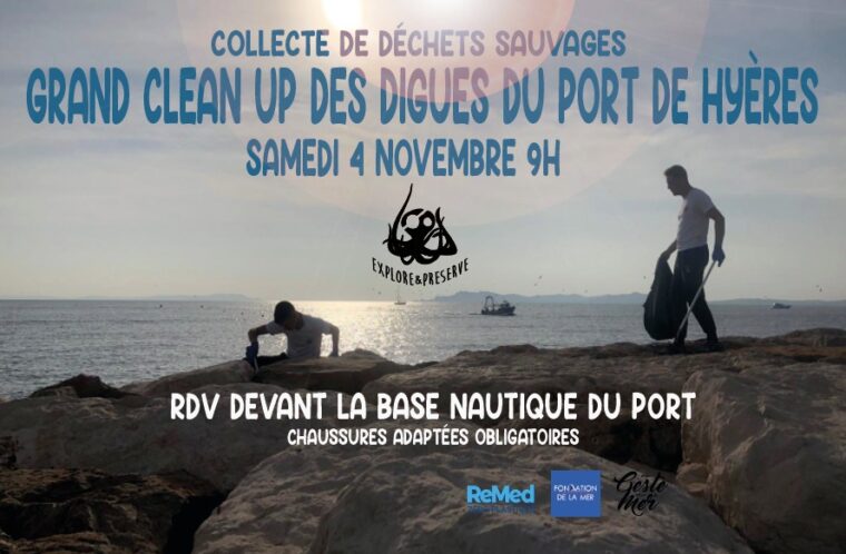 event image 1698148556 grand clean up digues du port de hyeres
